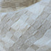 Isla Jacquard Linen Cotton Cushion 40x60cm Lumbar - Natural | Off White