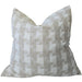 Isla Jacquard Linen Cotton Cushion 55cm Square - Natural | Off White