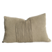 Hyeres Heavy Weight Texture French Linen Cushion 40x60cm Lumbar- Flax