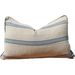 Nova Heavyweight Pure French Linen Cushion 40x60cm Lumbar - Navy Striped