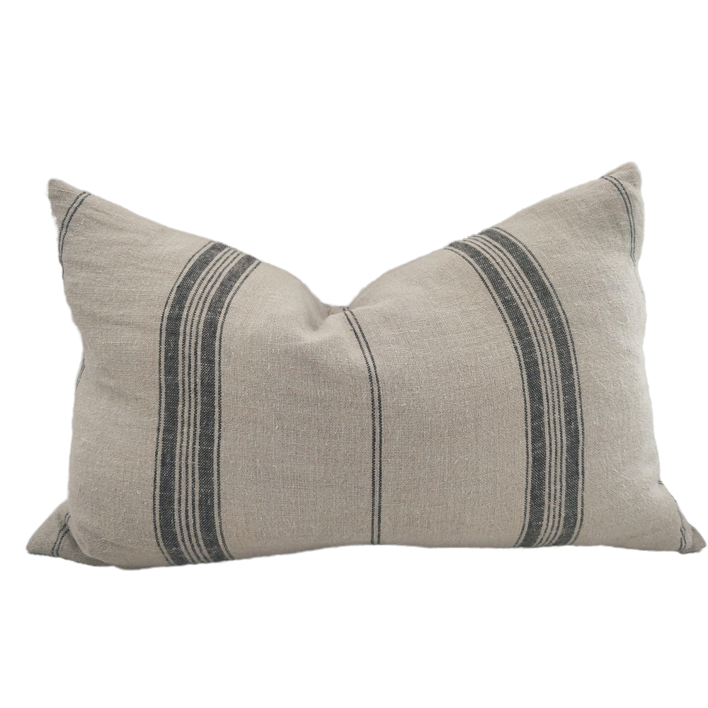 Stone and beam clearance french laundry stripe pillow