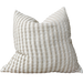 RESTOCK SOON - Troyes Linen Cotton Jacquard Cushion 55x55cm -Striped