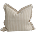Rustic Jute Linen Cushion Feather Filled 60cm Square- Country Road
