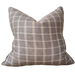 Avignon Yarn-dyed Linen Cushion 55x55cm - Brown Plaid