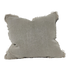 Matera Stonewashed Heavy Weight French Linen Cushion 50cm Square Feather Filled - Limestone
