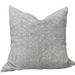 Sumatra Artisan Block Printed Heavy Weight Pure French Linen Cushion 55cm Square - Light Grey
