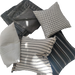 Bella Luxurious Silk Velvet Reversible Quilted Bed Cover Massive Blanket 230x200cm - Charcoal