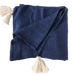 Casa Texure Pure French Linen Massive Throw 140cm x 220cm - Indigo Blue