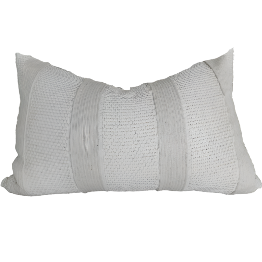 Hallstatt Linen Cotton Cushion Feather Filled 40x60cm Lumbar