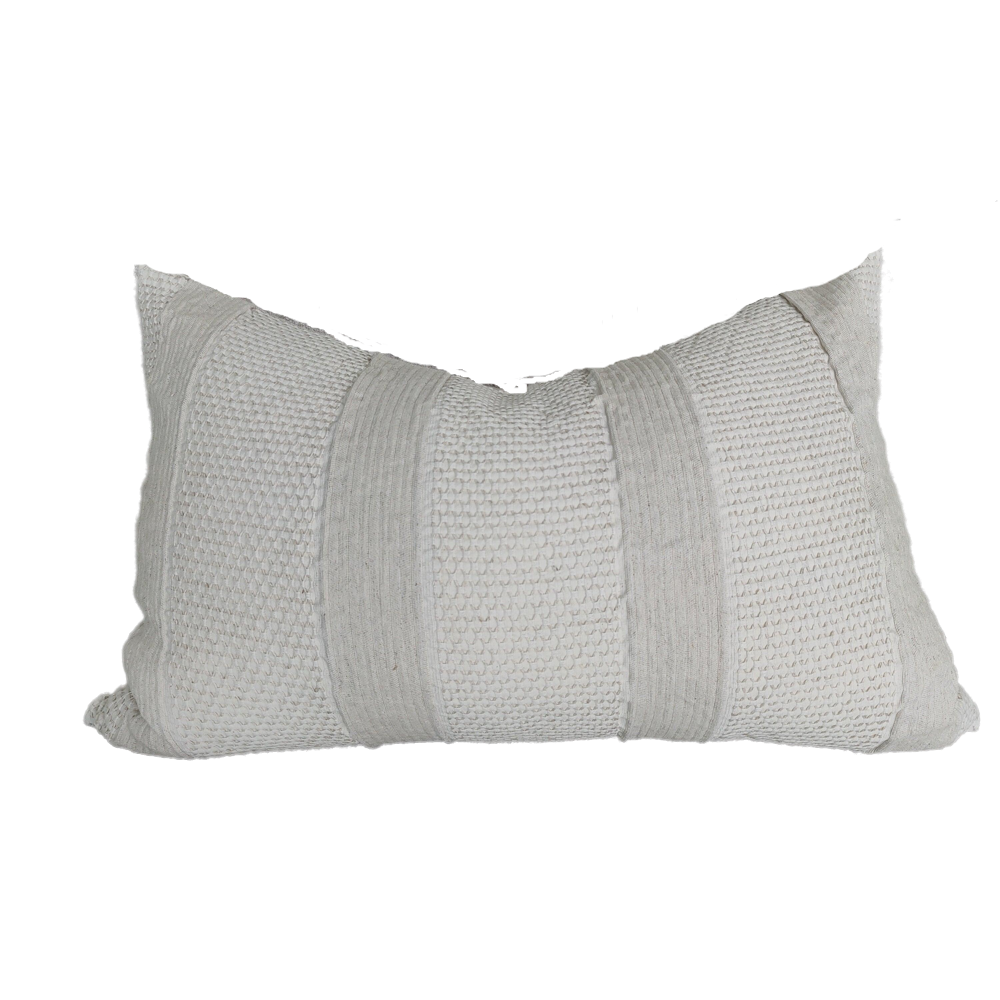 Hallstatt Linen Cotton Cushion Feather Filled 40x60cm Lumbar