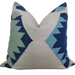 Bebandem Hand-Loomed Kilim Thick Cotton Cushion 55x55cm - Blue Green Tone