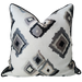 Maison Linen Embroidered Pattern Cushion 55x55cm