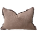 Millard Heavy Weight French Linen Cushion 40x60cm Lumbar  - Champêtre Chocolate Brown