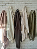 PREORDER MID AUGUST DROP | Dariana Linen Blend Throw 150cm x 240cm - Olive Green