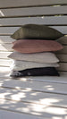 Dariana Linen Blend Cushion 50cm Square - Olive Green