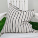 Manarola Fringe Heavyweight Cotton Texture Cushion 55cm Square Feather Filled