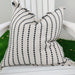Manarola Fringe Heavyweight Cotton Texture Cushion 55cm Square Feather Filled