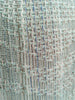 Malawi Texture Woven French Linen Cushion Feather Filled 55cm Square - Peacock Green & Blue