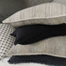 RESTOCK SOON - Piper Chevron Heavyweight Texture Yarn Dyed Pure French Linen Cushion Feather Filled 55cm Square