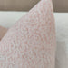 Hayla Jacquard Double Sided Cotton Linen Cushion 40x60cm Lumbar Plush Feather Filled - Pink