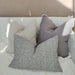 LAST ONE - Hayla Jacquard Double Sided Cotton Linen Cushion 55cm Square - Black