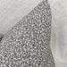 RESTOCK SOON - Hayla Jacquard Double Sided Cotton Linen Cushion 40x60cm Lumbar Plush Feather Filled - Black