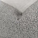 Hayla Jacquard Double Sided Cotton Linen Cushion 55cm Square - Black