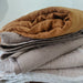 Helsinki 100% Pure French Linen Quilted Bed Cover  230x200cm- Dusty Pink