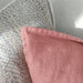 Felicity Herringbone Pure French Linen Cushion 55x55cm - Sangria Red