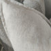 RESTOCK SOON - Felicity Herringbone Pure French Linen Cushion Feather Filled 55x55cm - Off White