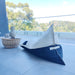 PREORDER | Hygge Boucle Hemp Cross Stitched Edge Beanbag - Cream White and Black