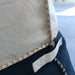 PREORDER | Hygge Boucle Hemp Cross Stitched Edge Beanbag - Cream White and Black