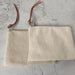 Limited Edition - Essential Travelling Cosmetics Clutch Linen Bag from Fabric Scraps | Herringbone