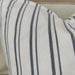 Granville Linen Cotton Cushion 50cm Square - Classic Blue Striped