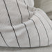 Granville Linen Cotton Cushion 50x50cm - Black Striped