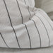 Granville Linen Cotton Cushion Feather Filled 50x50cm - Black Striped
