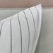 Granville Linen Cotton Cushion 50x50cm - Black Striped