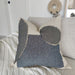 Annecy Patch Linen Cotton Cushion Feather Filled 55cm Square