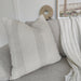 Hallstatt Linen Cotton Cushion Feather Filled 55cm Square
