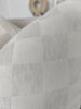 Colmar Check Jacquard Linen Cushion Feather Filled 55cm Square