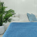 Sorrento Pure Cotton Waffle Throw 150x200cm  - Electric Blue