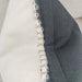 Hygge Boucle Hemp Cross Stitched Edge 50cm Square - Cream White and Black