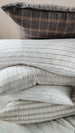 RESTOCK SOON - Troyes Linen Cotton Jacquard Cushion 55x55cm -Striped