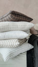 Granville Linen Cotton Cushion 55x55cm - Faded Brown
