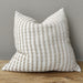 Troyes Linen Cotton Jacquard Cushion 55x55cm -Striped