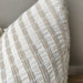 Troyes Linen Cotton Jacquard Cushion 55x55cm -Striped