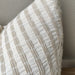 Troyes Linen Cotton Jacquard Cushion 40x60cm -Striped