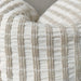 Troyes Linen Cotton Jacquard Cushion 55x55cm -Striped