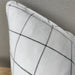 Granville Linen Cotton Cushion 55x55cm - Black White Check