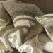 Détente Hand-loomed Rustic Check Texture Pure French Linen 55cm square - Natural